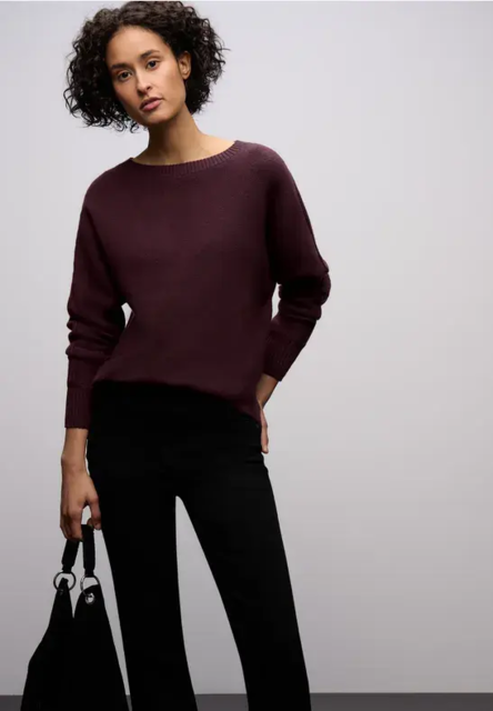 Bordeaux strik fra Street One