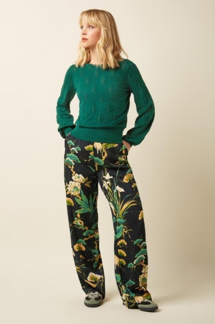 Grøn King Louie bomuldsbluse