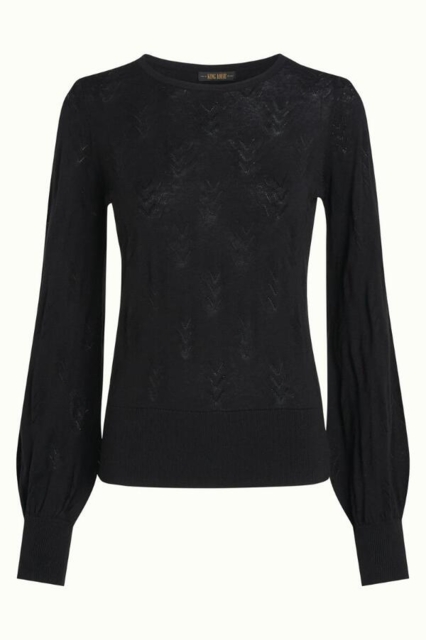 Sort King Louie bomuldsbluse