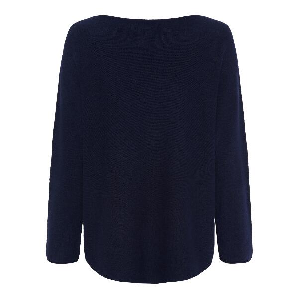 Mørkeblå Marta strikbluse