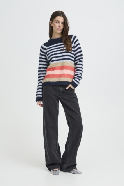 Stribet Pulzjeans sweaters