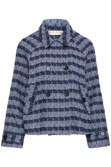 Kort blå jakke fra Pulzjeans