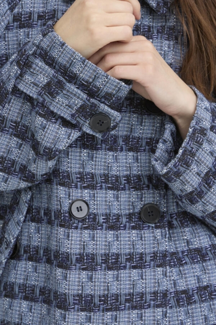 Kort blå jakke fra Pulzjeans