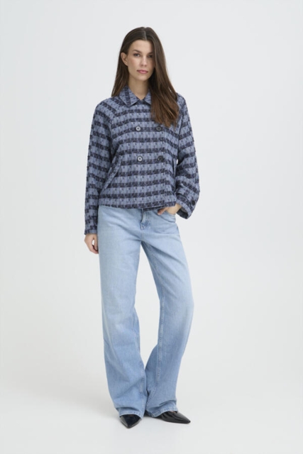 Kort blå jakke fra Pulzjeans