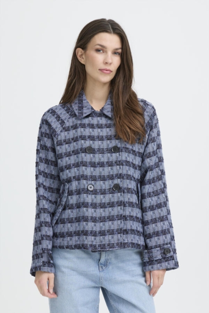 Kort blå jakke fra Pulzjeans