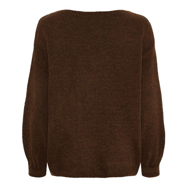 Brun strikbluse fra Marta du chateau