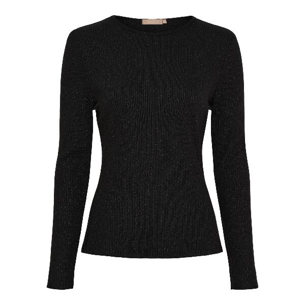 Sort  Marta T-shirt med sølvnister