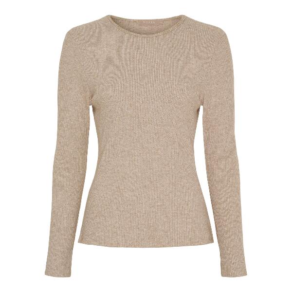 Lys camelfarvet Marta T-shirt