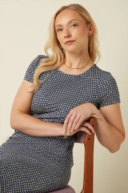 King Louie kjole i blåt print