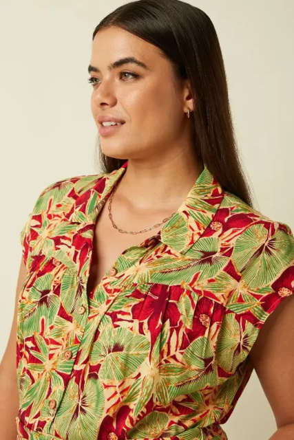 King Louie buksedragt med tropisk print