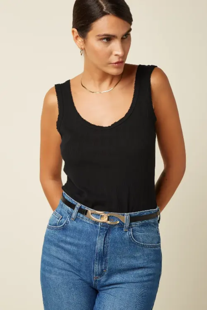 Sort smalt  King Louie bælte