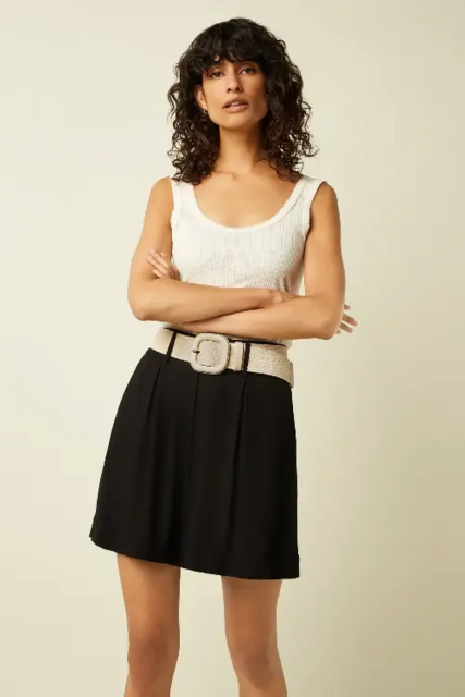 Marcipanfarvet elastisk King Louie bælte