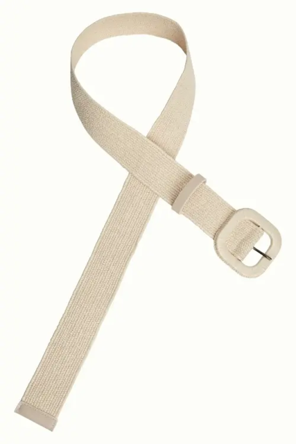 Marcipanfarvet elastisk King Louie bælte