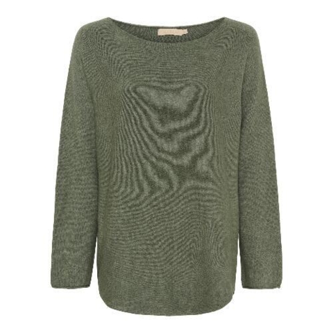 Olivengrøn pullover fra Marta du chateau