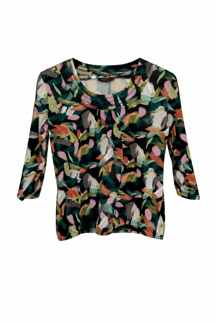 Bluse med elastisk kant fra Mongul