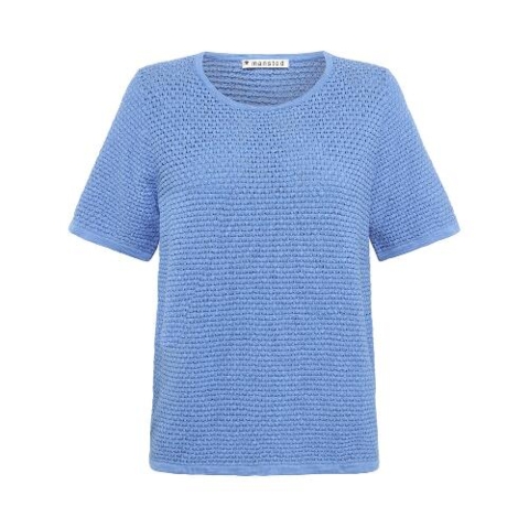 Lyseblå bluse  fra Mansted strik