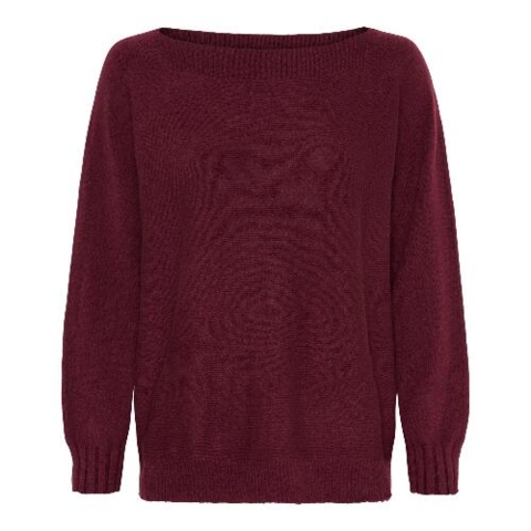 Bordeaux Marta strikbluse