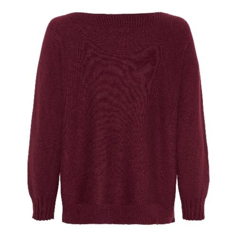 Bordeaux Marta strikbluse