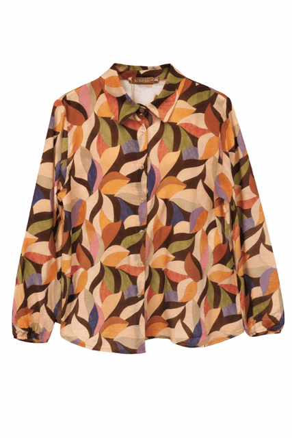 Skjorte i varme farver fra Marta