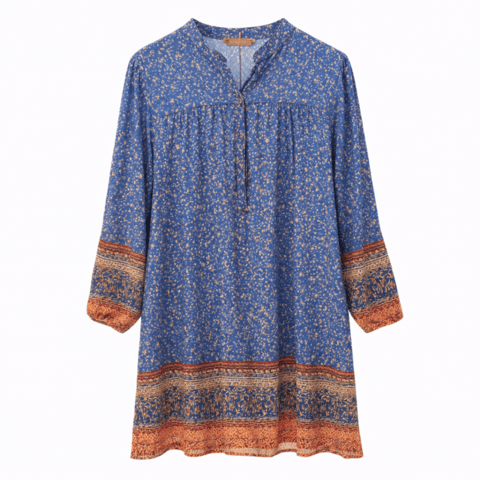 Blå marta du chateau kjole