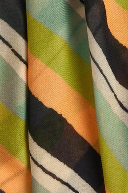 Multifarvet aflangt King Louie tørklæde