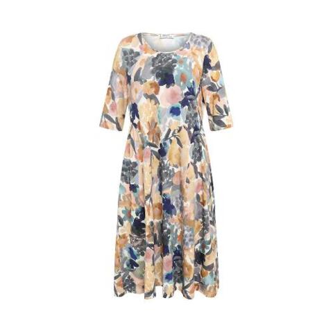 Mansted kjole med print