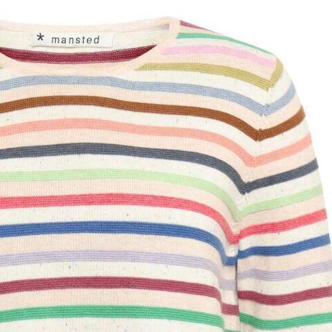 Stribet Mansted bluse i bomuld