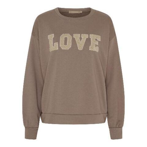 Marta sweatshirt i mørk sand