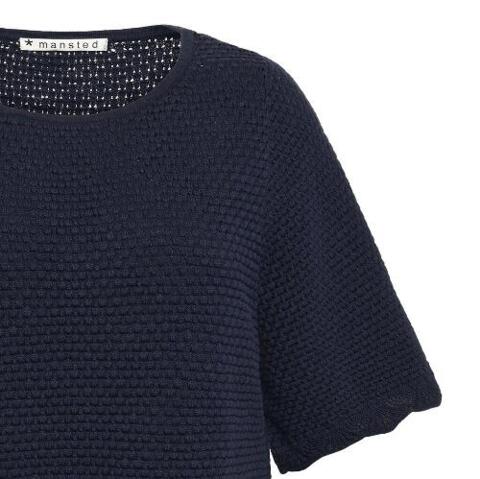 Marineblå Mansted bluse