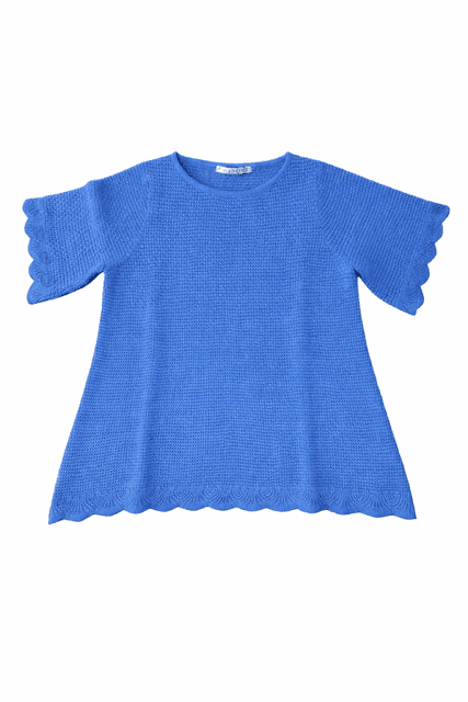 Klar blå Mansted bluse