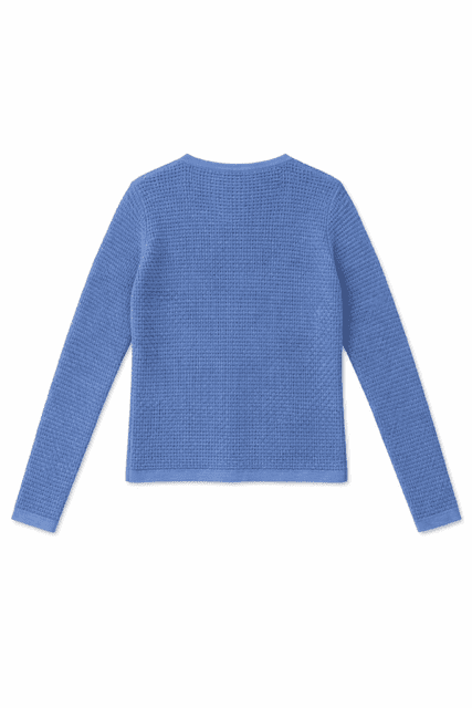 Mansted cardigan i klar blå