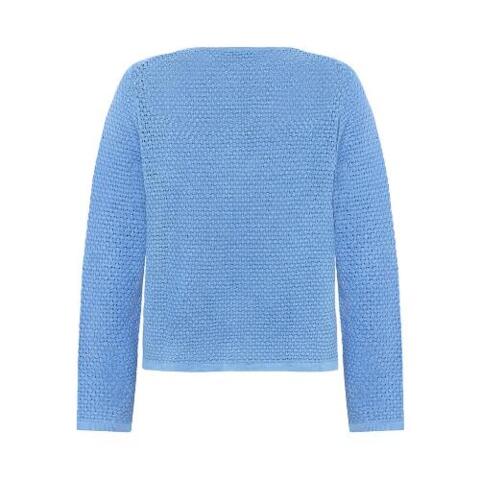 Mansted cardigan i klar blå