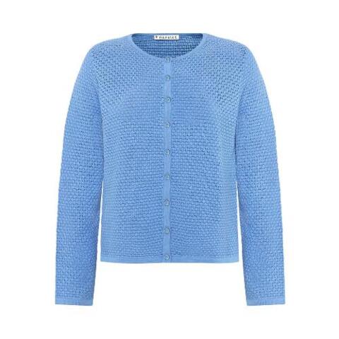 Mansted cardigan i klar blå