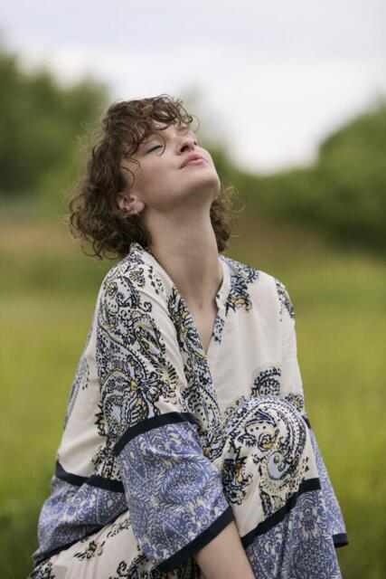 Pulz jeans bukser i blåt print