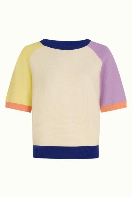 Bluse med forskellige farver