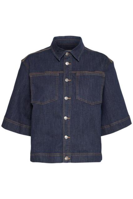 Mørkeblå Pulz jeans jakke