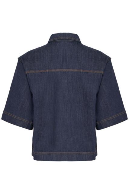 Mørkeblå Pulz jeans jakke