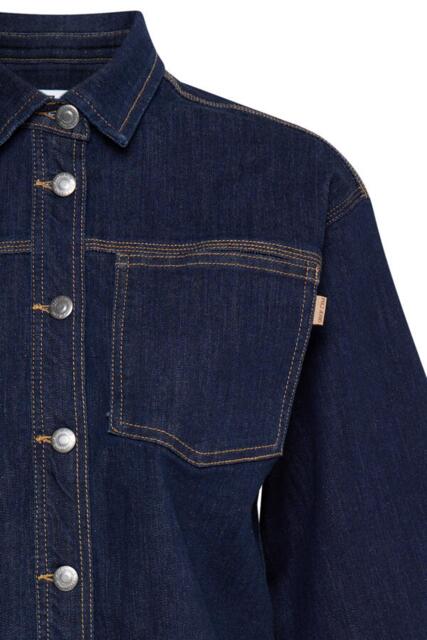 Mørkeblå Pulz jeans jakke