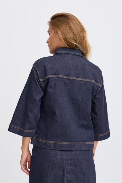 Mørkeblå Pulz jeans jakke