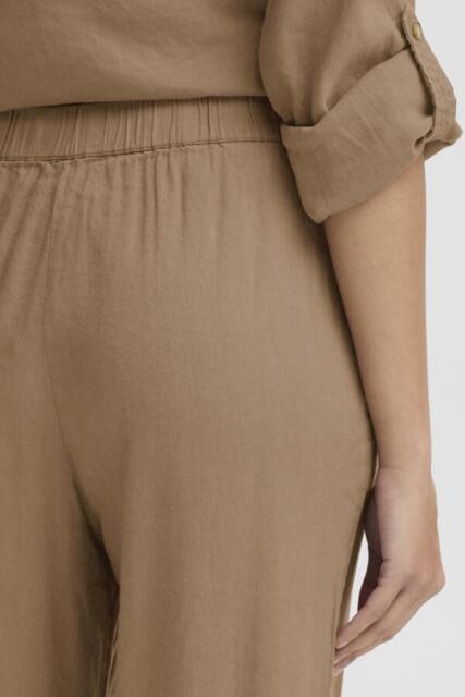 Ankellange valnød farvet bukser