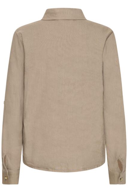 Valnød farvet Pulzjeans hørskjorte