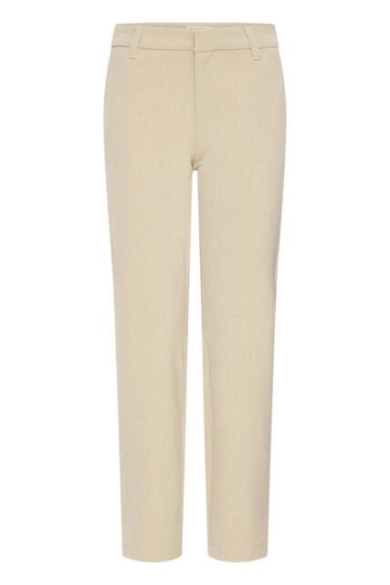 Ankellange Pulzjeans habitbukser i sand