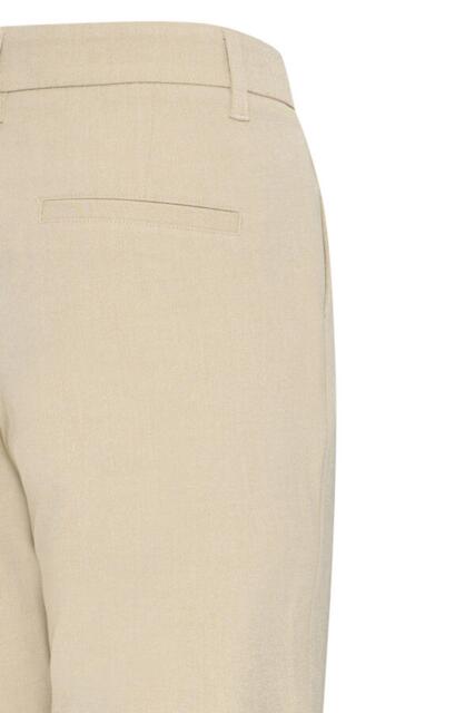 Ankellange Pulzjeans habitbukser i sand