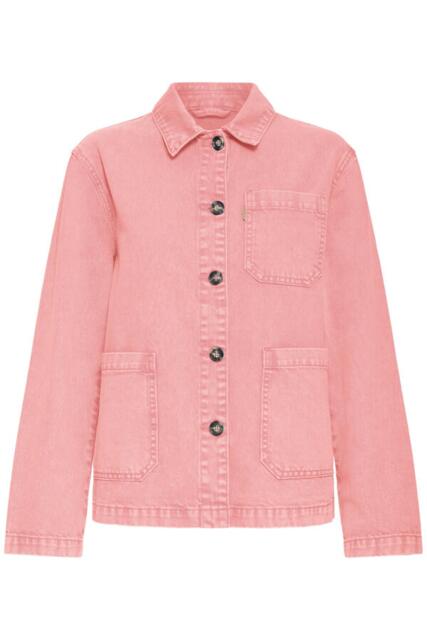 Pulzjeans denimjakke i pink