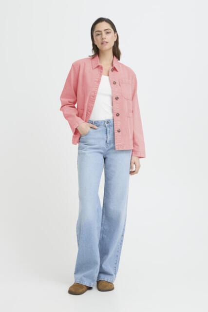 Pulzjeans denimjakke i pink