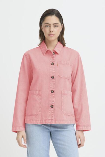 Pulzjeans denimjakke i pink