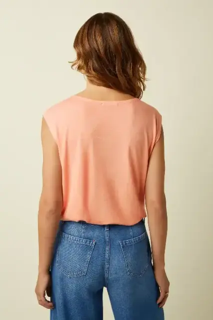 Koralfarvet King Louie top