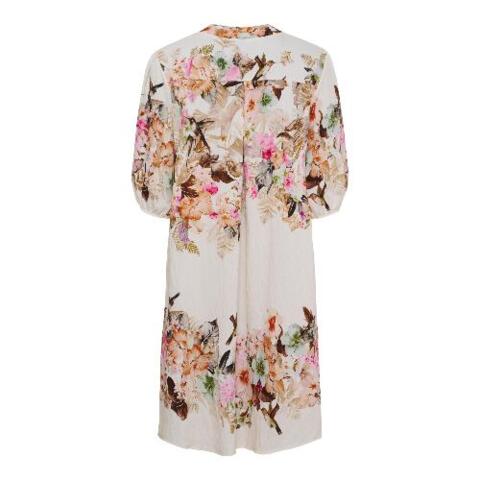 Råhvid Marta  kjole med print