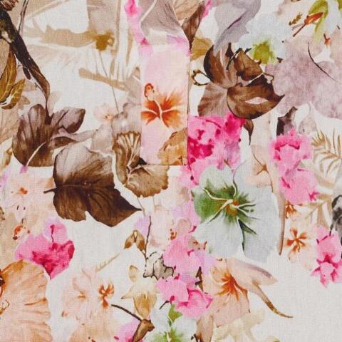 Råhvid Marta  kjole med print