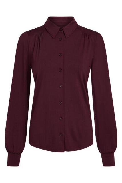 Bordeaux King Louie skjortebluse